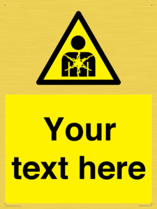 Custom Warning substance or mixture presenting a health hazard